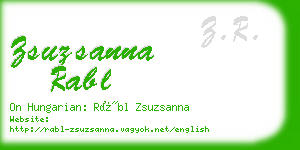 zsuzsanna rabl business card